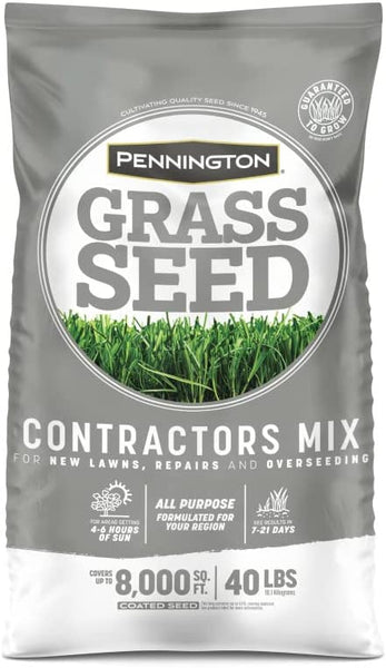 Contractors mix deals grass seed