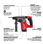 Milwaukee M18 FUEL™ 1" SDS Plus Rotary Hammer, Part # 2912-20