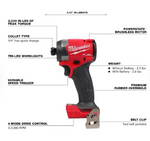 Milwaukee M18 FUEL™ 1/4" Hex Impact Driver, Part # 2953-20