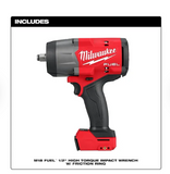 Milwaukee M18 FUEL™ 1/2" High Torque Impact Wrench w/ Friction Ring, Part # 2967-20