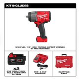 Milwaukee M18 FUEL™ 1/2" High Torque Impact wrench w/ Friction Ring Kit, Part # 2967-22